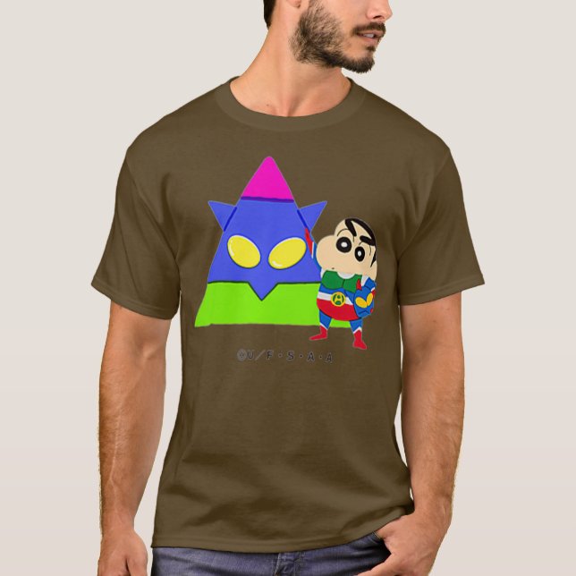 T-shirt Crayon Shin-chan FUN STUDY A to Z A one (Devant)