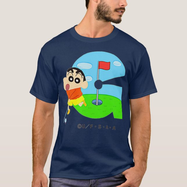 T-shirt Crayon Shin-chan FUN STUDY A to Z G one (Devant)