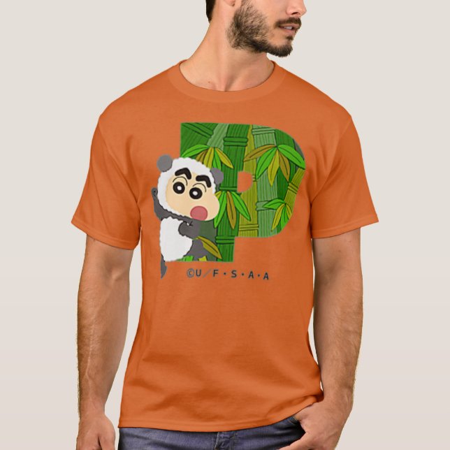 T-shirt Crayon Shin-chan FUN STUDY A to Z P one (Devant)