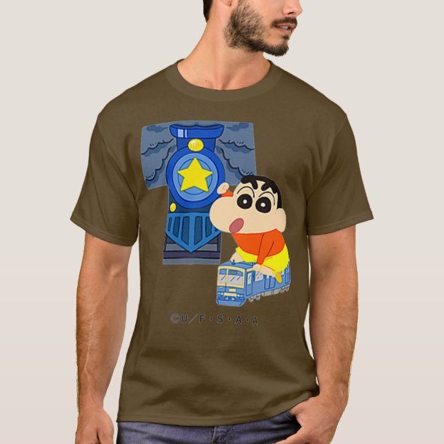 T-shirt Crayon Shin-chan FUN STUDY A to Z T one (Devant)