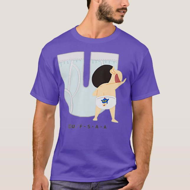 T-shirt Crayon Shin-chan FUN STUDY A to Z U one (Devant)