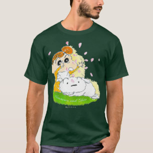 T-shirt Crayon Shin-chan Himawari Shiro et cerise