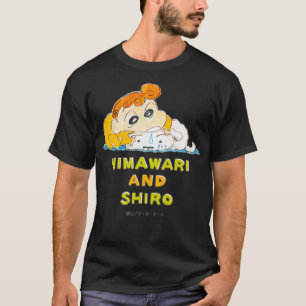 T-shirt Crayon Shin-chan Himawari Shiro Un point