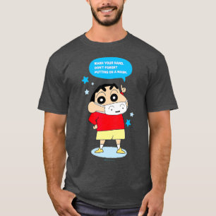 T-shirt Crayon Shin-chan NE PAS OUBLIER DE METTRE SUR UNE