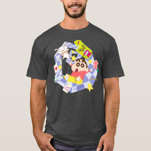 T-shirt Crayon Shin-chan Round et round Shin-chans tea