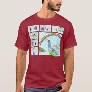 T-shirt Crayon Shin-chan Shin-chan et Hiroshi Journée humi