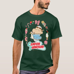 T-shirt Crayon Shin-chan Shin-chan et Swan Dessert Time
