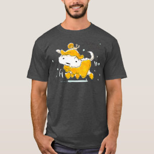 T-shirt Crayon Shin-chan Shiro Marche Rainy