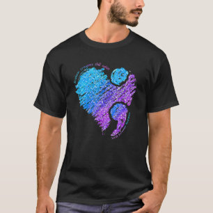 T-shirt Crayons Cassés Continuent De Colorer Prévention Du