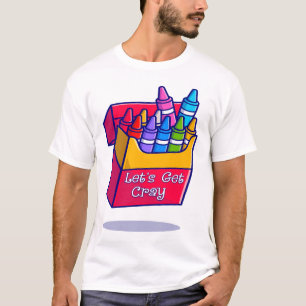 T-shirt Crayons colorés Allons chercher Cray