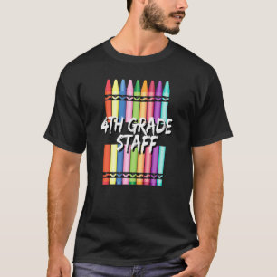 T-shirt Crayons de l'équipe pédagogique de quatrième année