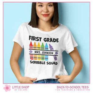 T-shirt Crayons personnalisés de la brigade des gribouille
