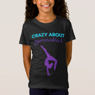 T-Shirt Crazy À Propos De Gymnastique Purple & Aqua T-Shir