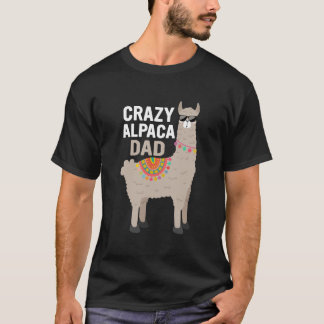 T-shirt Crazy Alpaca Papa