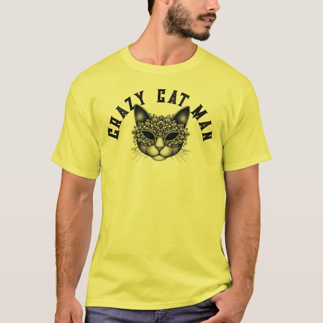 T-shirt Crazy cat (Devant)