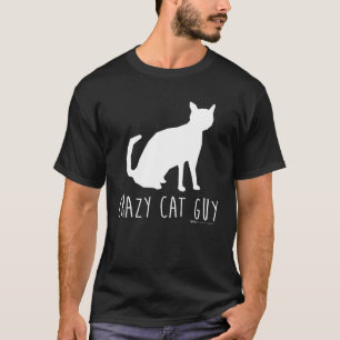 T-shirt Crazy Cat Guy propriétaire mot mème