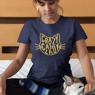 T-shirt Crazy Cat Lady Cat Face