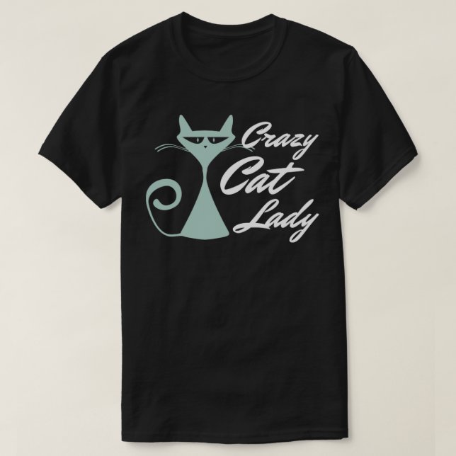 T-shirt Crazy Cat Lady Cat Merch Design2 (Design devant)