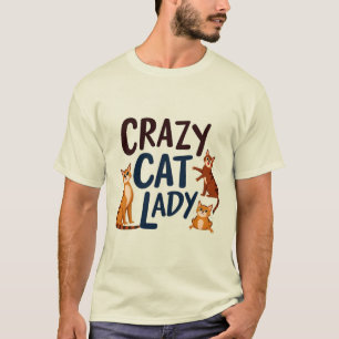 T-shirt Crazy Cat Lady Club - Cute Trio Kitty Design