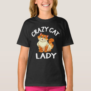 T-shirt Crazy Cat Lady Cute Kitten Funny Kitty Mom Cadeau