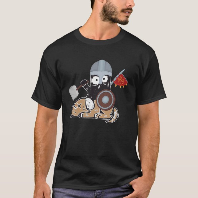 T-shirt Crazy Cat Viking Thor Cat With Hammer  2 (Devant)