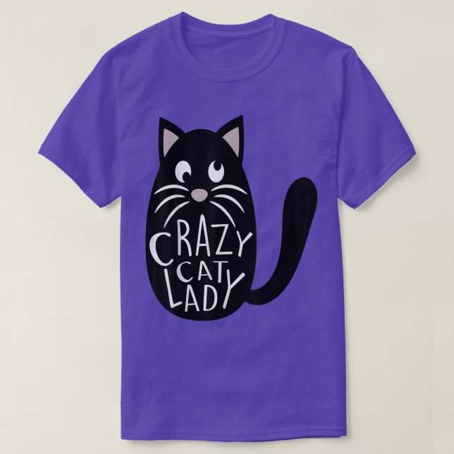 T-shirt Crazy Chat Lady Cute Animal Maman Mères Jour Kitte (Design devant)