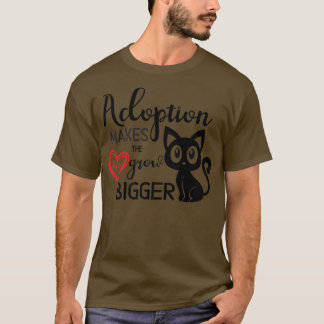 T-shirt Crazy Chat Lady Cute Black Kitten Adoption Secourt