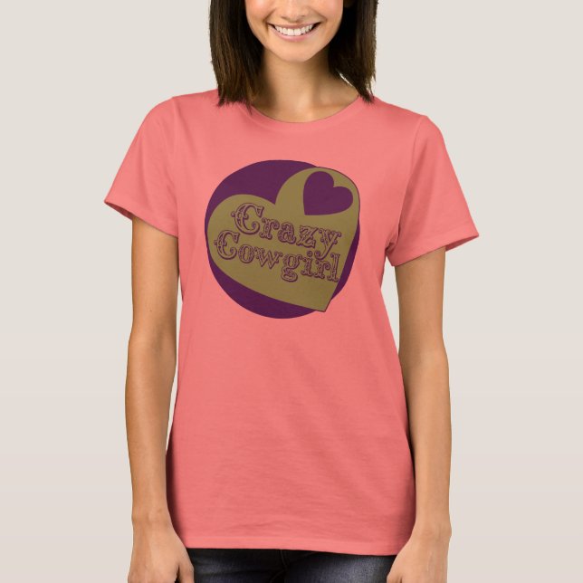 T-shirt Crazy Cowgirl (Devant)