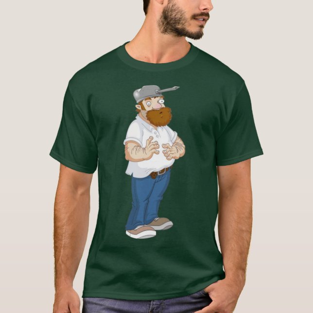 T-shirt Crazy Dave Plants vs Zombies drôle (Devant)