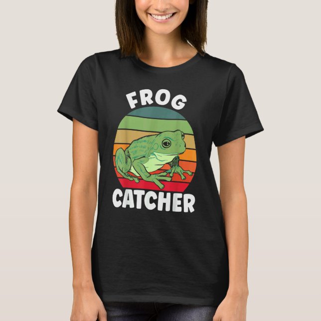 T-shirt Crazy Frog  Chuchoteur de grenouille Attrapeur de  (Devant)