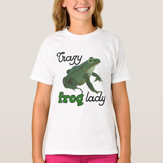T-shirt Crazy Frog Lady Frog lover gifts (Devant)