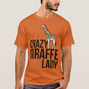 T-shirt Crazy Giraffe Lady jolies girafes