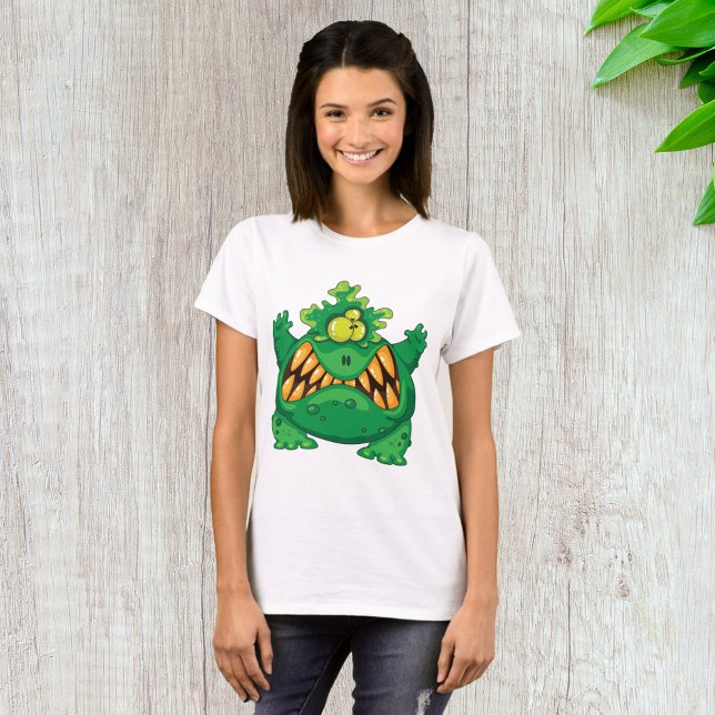T-shirt Crazy Green Monster (Créateur téléchargé)