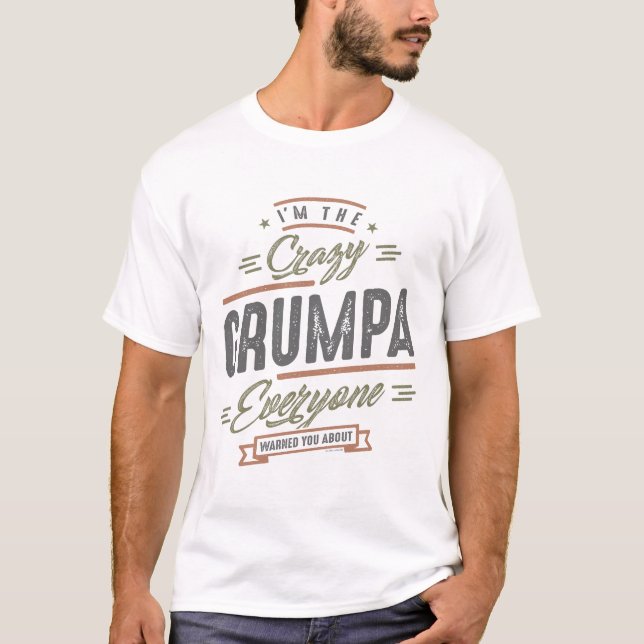 T-shirt Crazy Grumpa (Devant)
