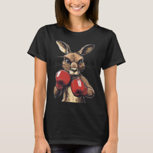 T-shirt Crazy Kangaroo Avec Gants De Boxe Pour Un Punch Sa