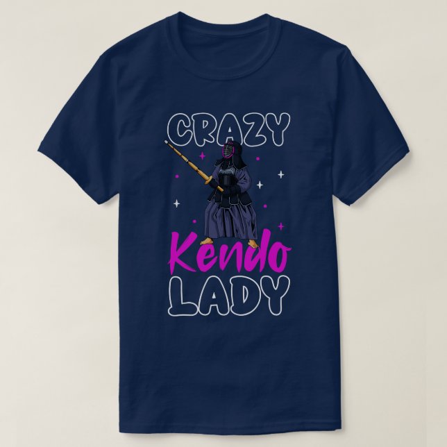 T-shirt Crazy Kendo Lady Kendo (Design devant)