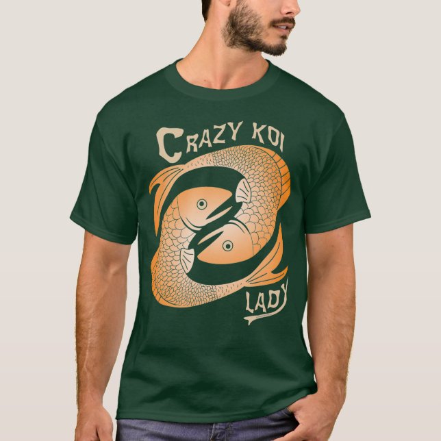 T-shirt Crazy Koi Lady (Devant)