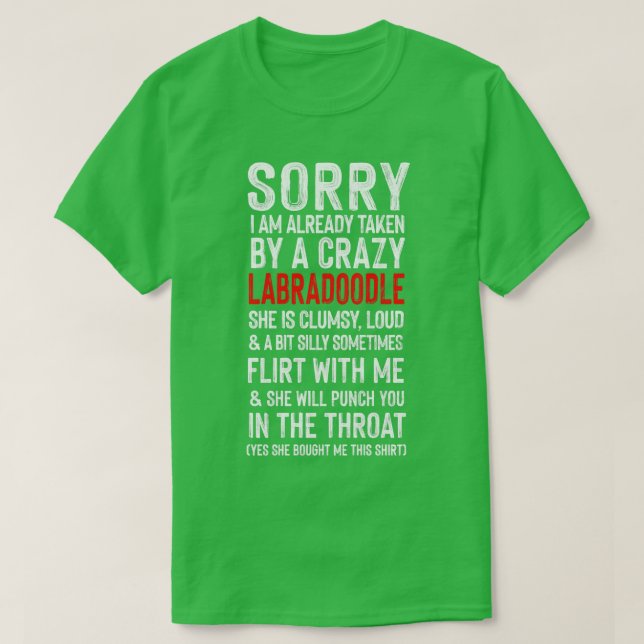 T-shirt Crazy Labradle Mème Humour (Design devant)