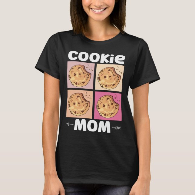 T-shirt Crazy Maman Cuire Mama Baker Chef Dessert Mères D (Devant)