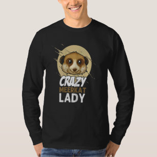 T-shirt Crazy Meerkat Lady Animal Africa Zoo Safari Wilder