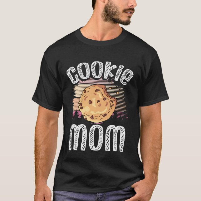 T-shirt Crazy Mom Baking Mama Baker Chef Dessert Mothers D (Devant)