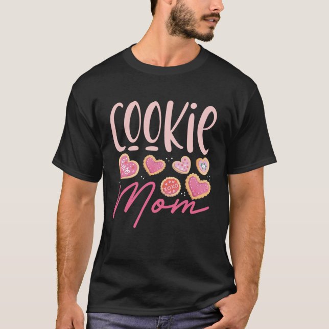 T-shirt Crazy Mom Baking Mama Baker Chef Dessert Mothers D (Devant)