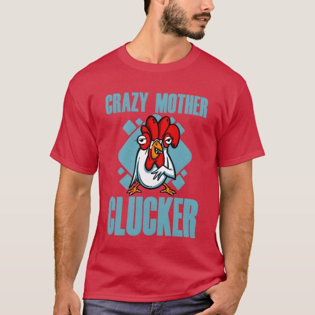 T-shirt Crazy Mother Clucker garçon (Devant)