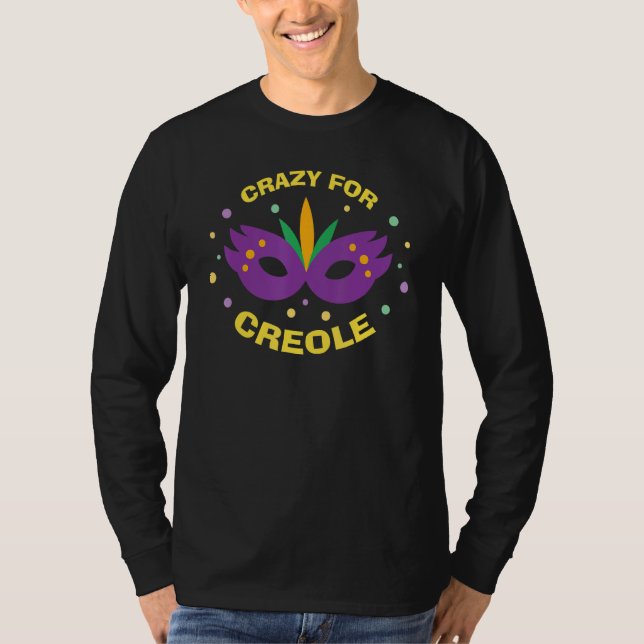T-shirt Crazy Pour Créole Mardi Gras Mardigrass Parade Car (Devant)