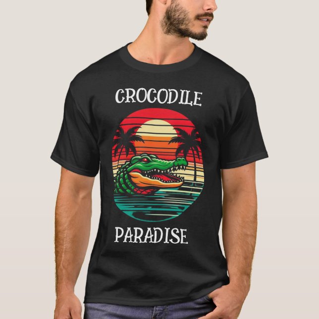 T-SHIRT CRCODILE PARADISE (Devant)