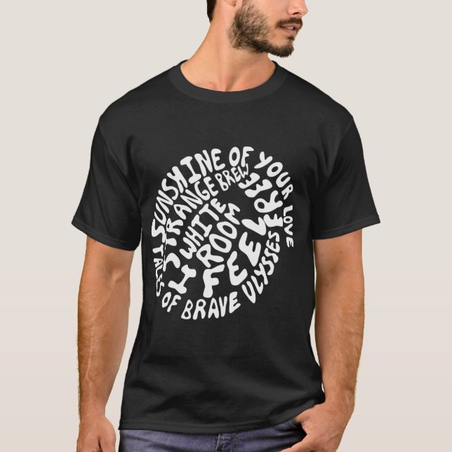 T-shirt Cream - Chansons (Devant)