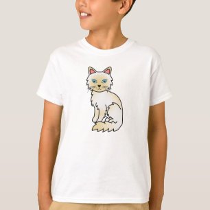 T-shirt Cream Point Birman / Ragdoll Cat