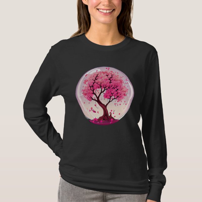 T-shirt Create an Ambiance of Renewal with this Cherry Blo (Devant)