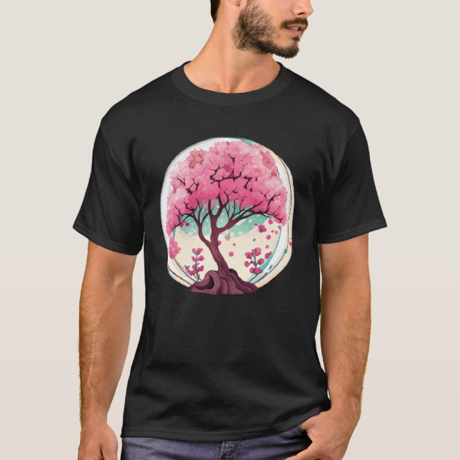 T-shirt Create an Ambiance of Renewal with this Cherry Blo (Devant)