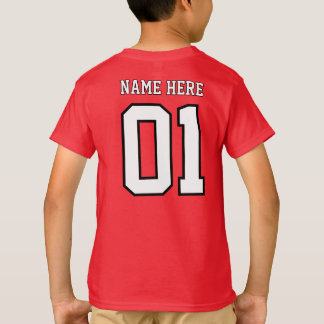 T-shirt CREATE-YOUR-OWN DIY Custom design Boys Team Number